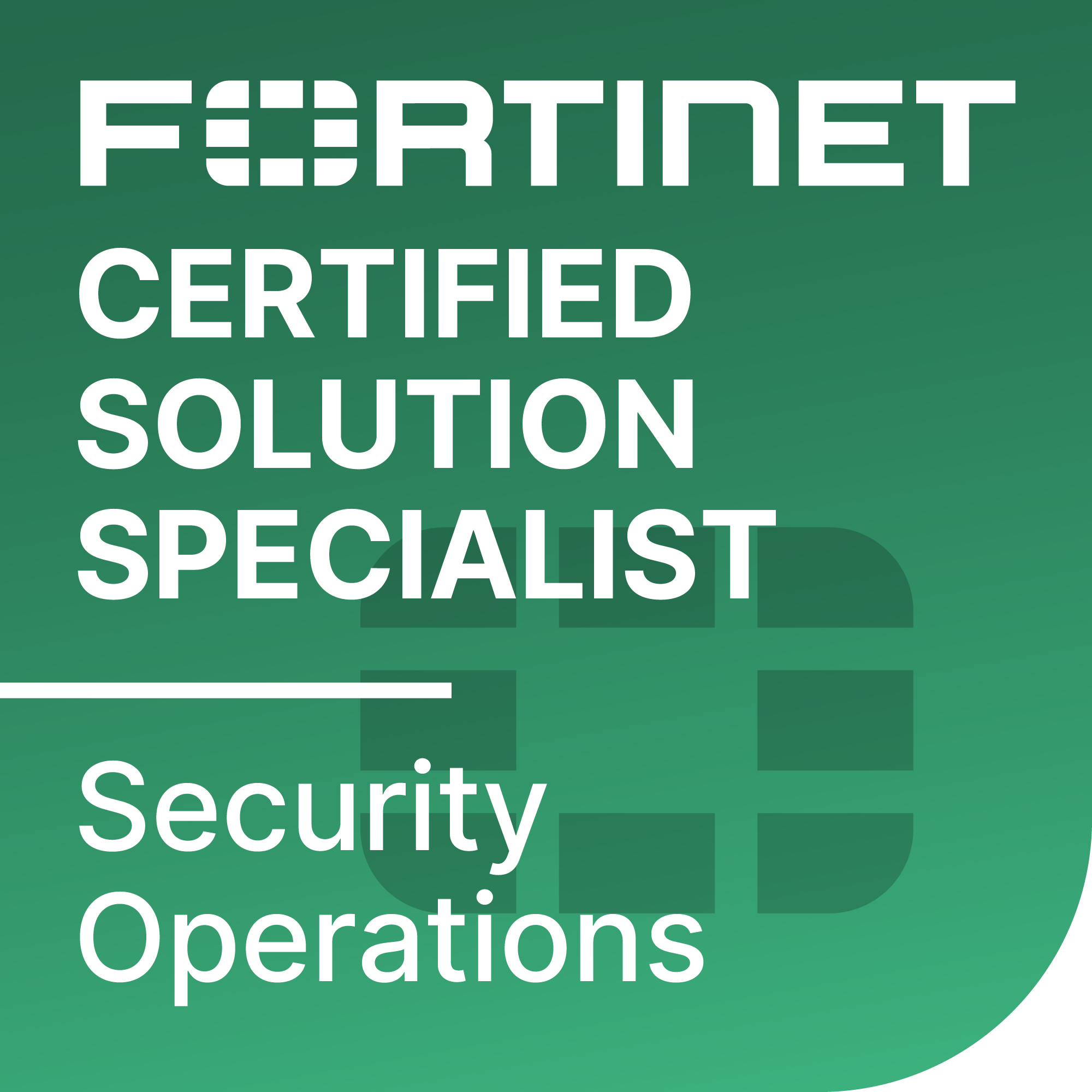 Fortinet Certified Solution Specialist (FCSS) in Security Operations